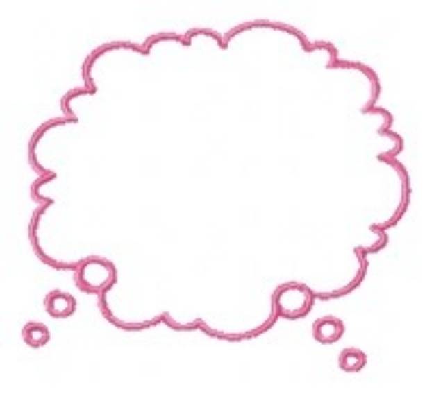 Picture of Cloud Conversation Bubble Machine Embroidery Design