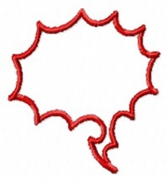 Picture of Spikey Conversation Bubble Machine Embroidery Design