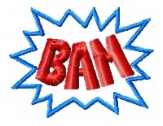 Picture of Superhero Bam Machine Embroidery Design