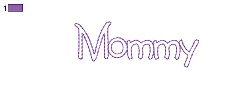 Country Mommy Outline Machine Embroidery Design