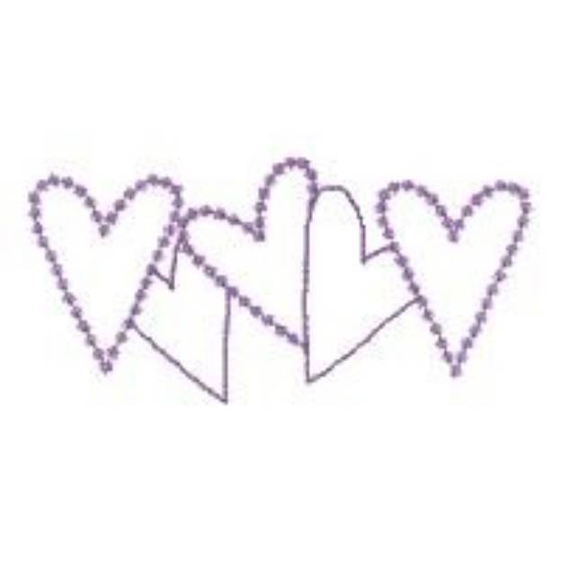 Picture of Country Heart Outline Border Machine Embroidery Design