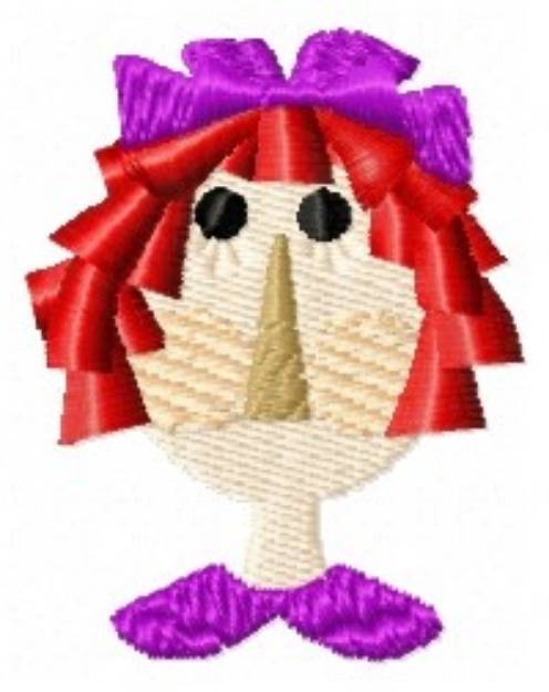 Picture of Redhead Doll Machine Embroidery Design