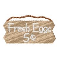 Fresh Eggs Machine Embroidery Design