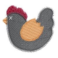 Farm Chicken Machine Embroidery Design