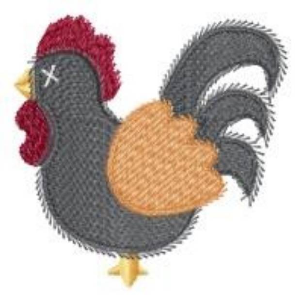 Picture of Country Rooster Machine Embroidery Design