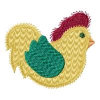 Country Chicken Machine Embroidery Design