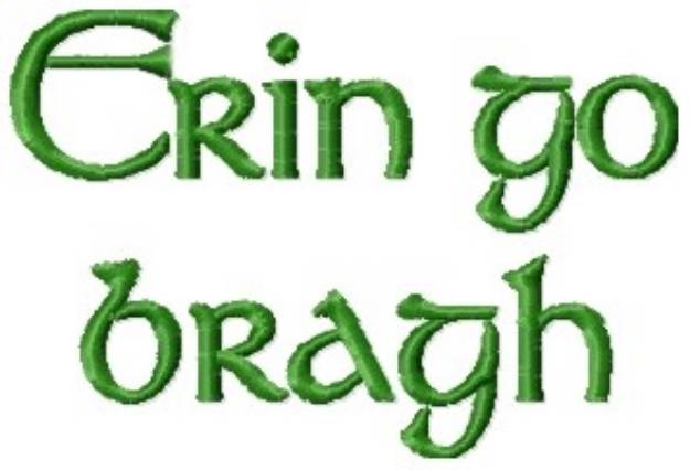 Picture of Erin Go Bragh Machine Embroidery Design