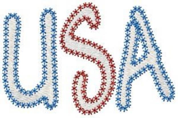 Picture of USA Machine Embroidery Design