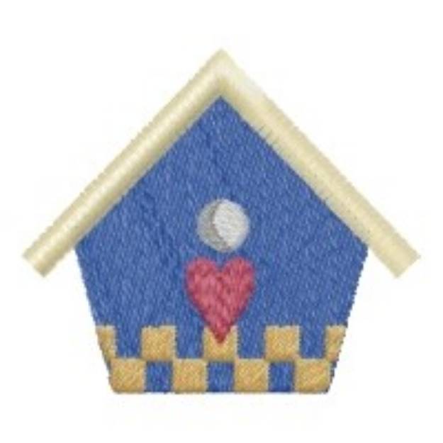 Picture of Country Birdhouse Machine Embroidery Design