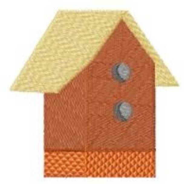 Picture of Tall Country Birdhouse Machine Embroidery Design