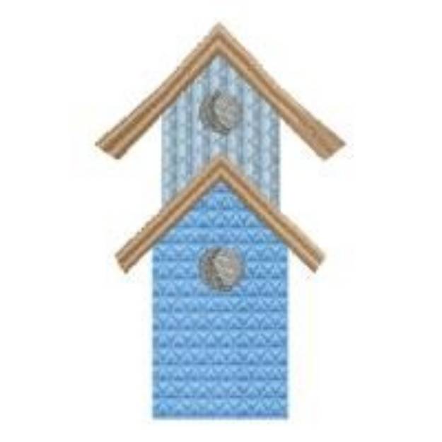 Picture of Stacked Birdhouse Machine Embroidery Design