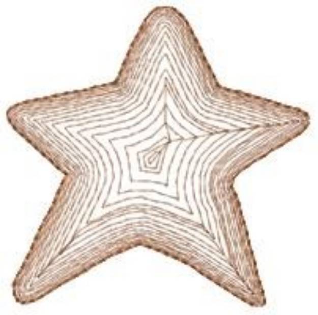 Picture of Nativity Star Machine Embroidery Design
