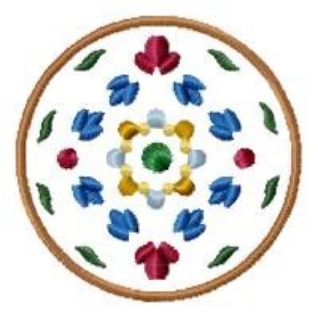 Picture of Norwegian Floral Circle Machine Embroidery Design