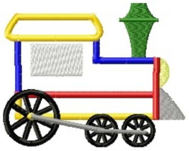 Picture of Train Engine Outline Machine Embroidery Design