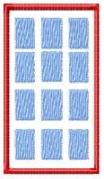 Picture of Build-A-Block Door Outline Machine Embroidery Design