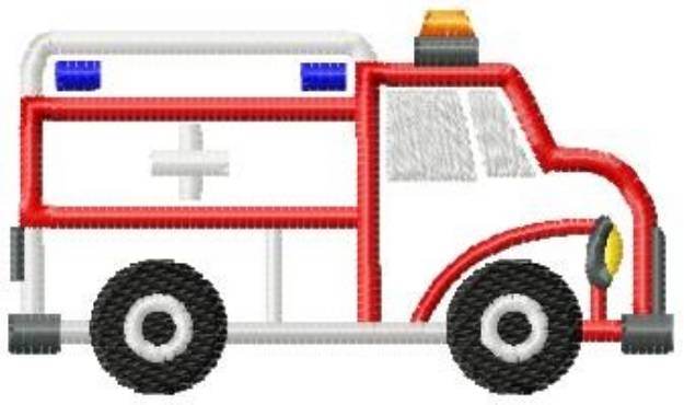Picture of Build-A-Block Ambulance Machine Embroidery Design