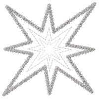 Christmas Star Applique Machine Embroidery Design