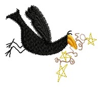 Country Crow Machine Embroidery Design