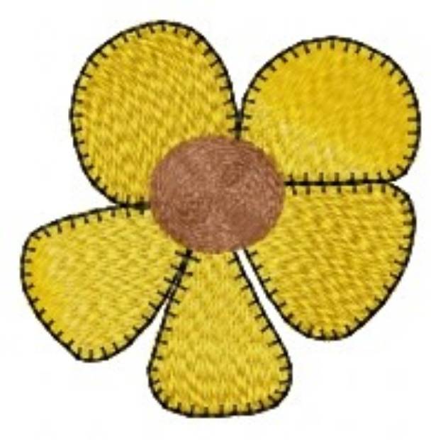 Picture of Black Eyed Susan Machine Embroidery Design
