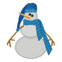 Country Snowman Machine Embroidery Design
