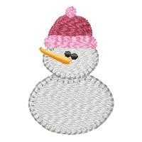 Country Winter Snowman Machine Embroidery Design