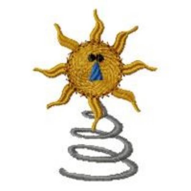 Picture of Sun On A Spring Machine Embroidery Design