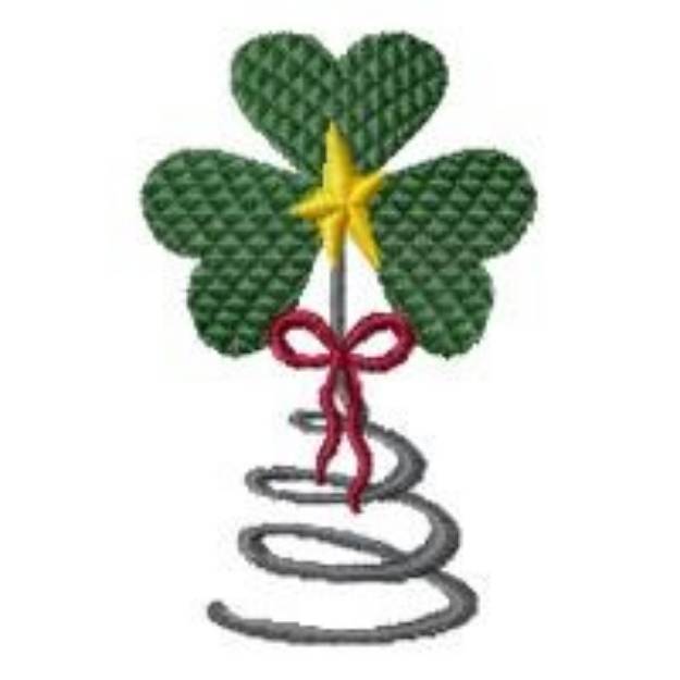 Picture of Shamrock On A Spring Machine Embroidery Design