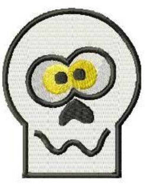 Picture of Halloween Skeleton Skull Machine Embroidery Design