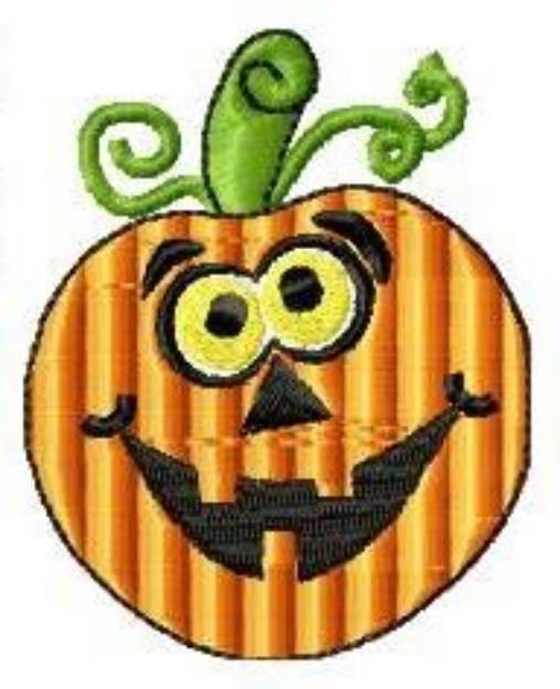 Picture of Crazy Halloween Jack-O-Lantern Machine Embroidery Design