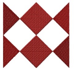 Diamond Shapes Quilt Square Machine Embroidery Design