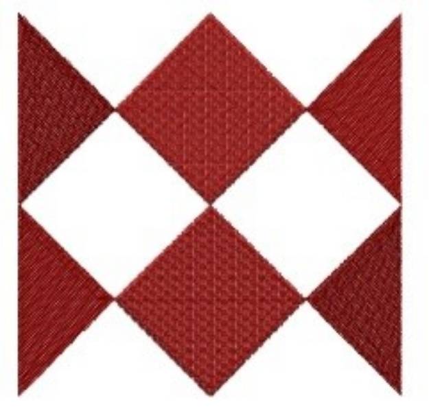 Picture of Diamond Shapes Quilt Square Machine Embroidery Design