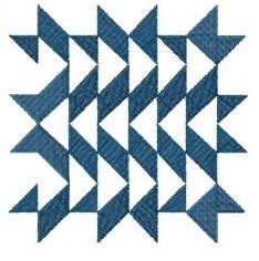 Decorative Geometric Quilt Block Machine Embroidery Design