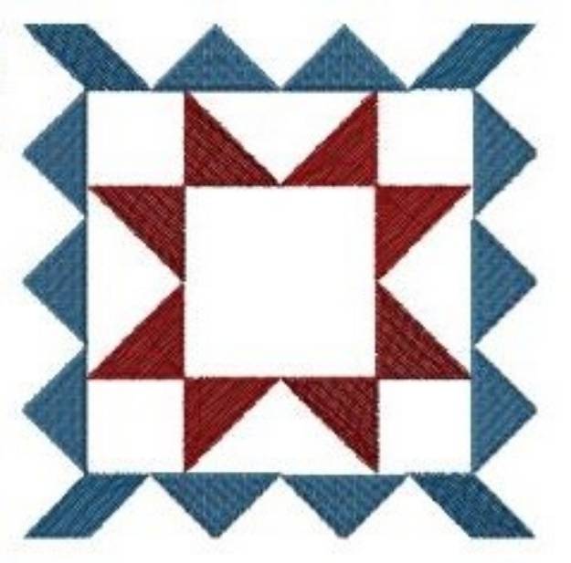 Picture of Patriotic Quilt Block Machine Embroidery Design