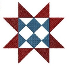 Star Quilt Block Machine Embroidery Design