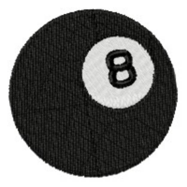 Picture of Billiards 8 Ball Machine Embroidery Design