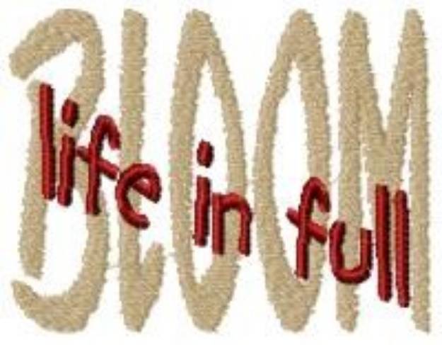 Picture of Life In Full Bloom Machine Embroidery Design