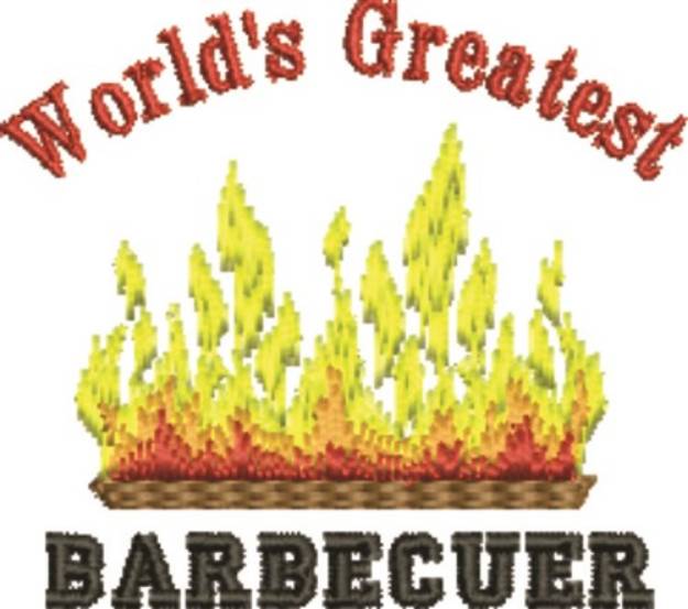 Picture of Greatest Barbecuer Machine Embroidery Design