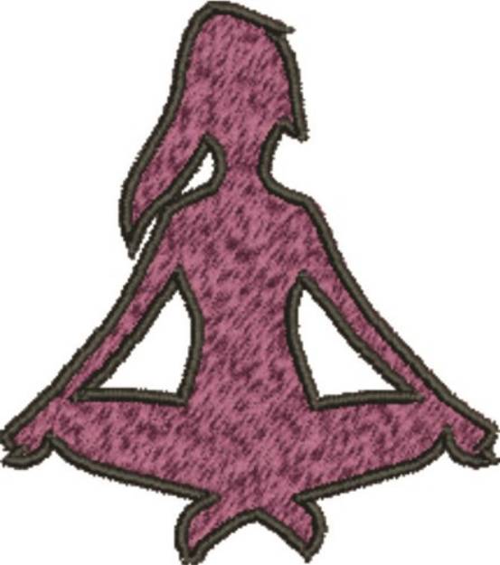 Picture of Yoga Lady Machine Embroidery Design