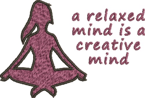 Relaxed Mind Machine Embroidery Design