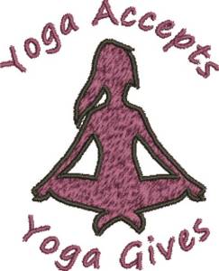 Picture of Yoga Accepts Machine Embroidery Design