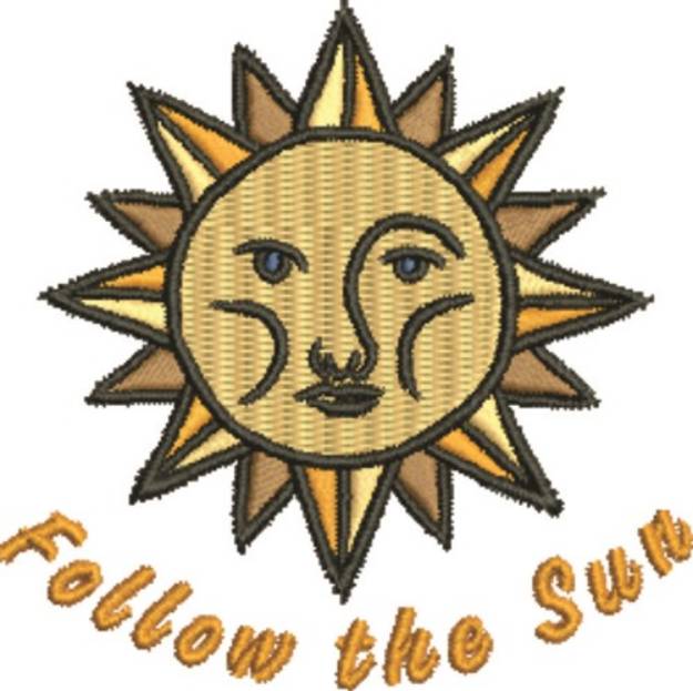 Picture of Follow The Sun Machine Embroidery Design