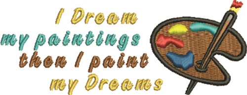 I Dream Machine Embroidery Design