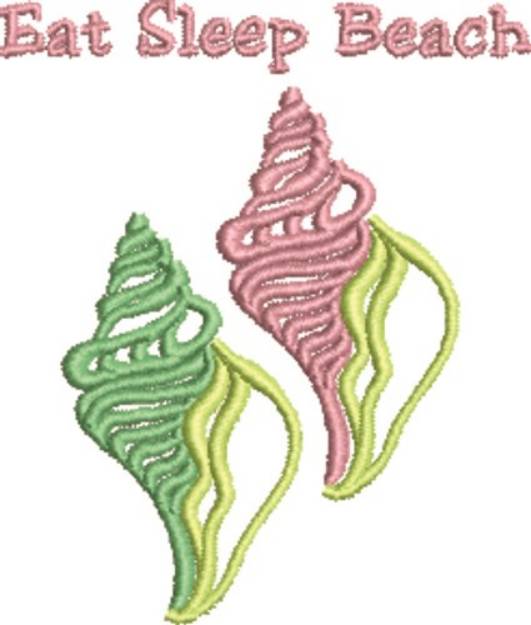 Picture of Eat Sleep Beach Machine Embroidery Design