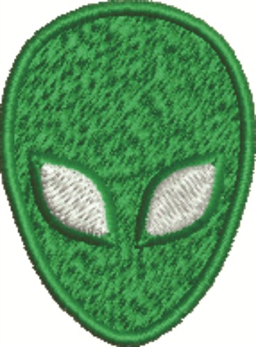 Alien Head Machine Embroidery Design