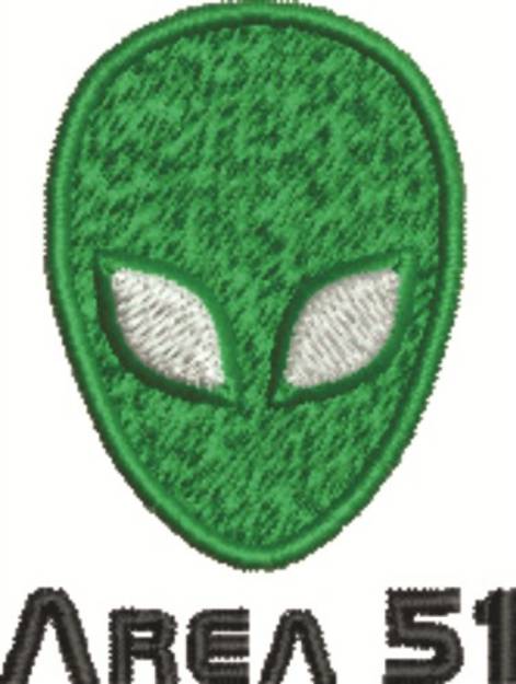 Picture of Area 51 Machine Embroidery Design