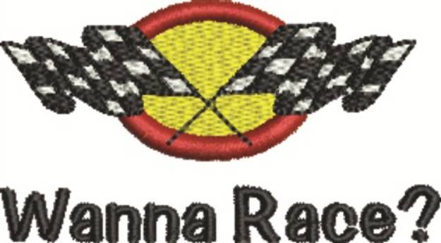 Picture of Wanna Race Machine Embroidery Design