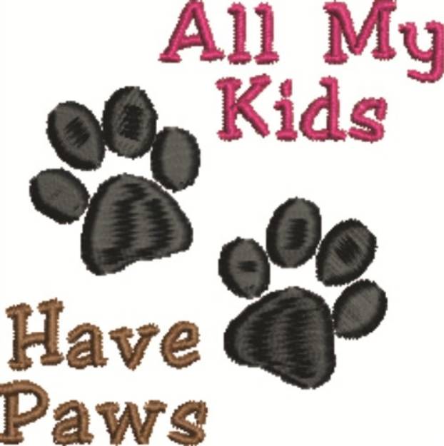 Picture of Have Paws Machine Embroidery Design