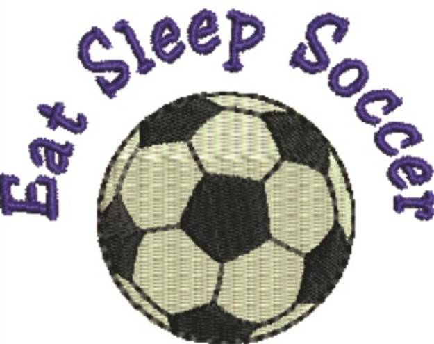 Picture of Eat Sleep Soccer Machine Embroidery Design