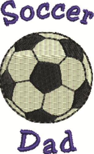 Soccer Dad Machine Embroidery Design