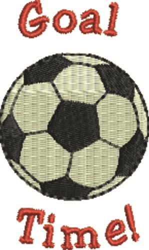 Goal Time Machine Embroidery Design